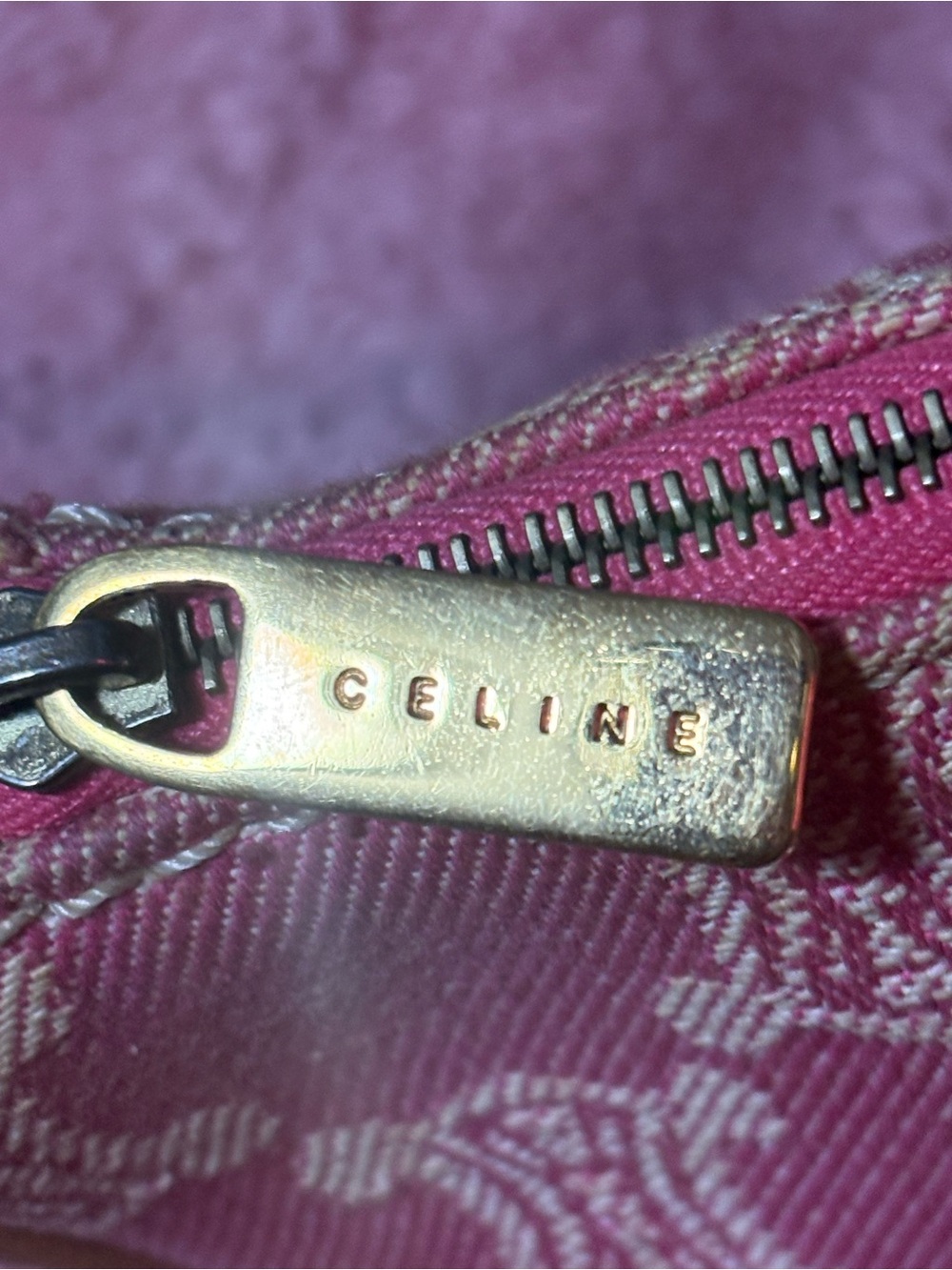 Celine Pink Macadam Pochette bag - Picture 8 of 15